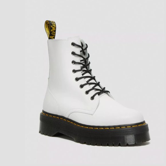 DR. MARTENS JADON BOOT SMOOTH LEATHER PLATFORMS IN WHITE SMOOTH LEATHER MSRP$230 - Picture 11 of 13